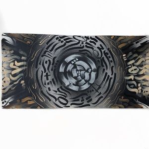 20in x 10in abstract eyeball art piece